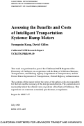 Cover page: Assessing the Benefits and Costs of Intelligent Tranportation Systems: Ramp Meters