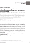 Cover page: Improving natural language information extraction from cancer pathology reports using transfer learning and zero-shot string similarity