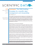 Cover page: The FAIR Guiding Principles for scientific data management and stewardship.