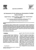 Cover page: An Immunoarray for the Simultaneous Determination of Multiple Triazine Herbicides