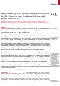 Cover page: Safety and efficacy of the peptide-based therapeutic vaccine for HIV-1, Vacc-4×: a phase 2 randomised, double-blind, placebo-controlled trial