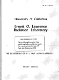 Cover page: THE SCATTERING OF 64.3 MeV ALPHA-PARTICLES FROM NICKEL-58 AND IRON-58