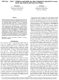 Cover page: "Oh! Um. . . Sure": Children and adults use other's linguistic surprisal to reason about expectations and learn stereotypes