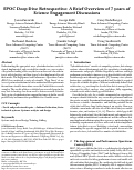 Cover page of EPOC Deep Dive Retrospective: A Brief Overview of 7 years of Science Engagement Discussions
