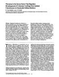 Cover page: Thyroxine is the serum factor that regulates morphogenesis of columnar cartilage from isolated chondrocytes in chemically defined medium.