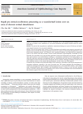 Cover page: Rapid pre-retinal ossification presenting as a vascularized lesion over an area of chronic retinal detachment