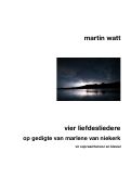 Cover page of Vier Liefdesliedere op gedigte van Marlene van Niekerk for soprano or tenor and piano