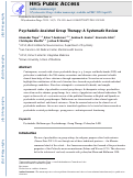 Cover page: Psychedelic-Assisted Group Therapy: A Systematic Review.