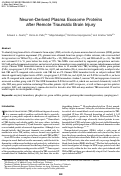 Cover page: Neuron-Derived Plasma Exosome Proteins after Remote Traumatic Brain Injury