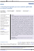 Cover page: Contrasting demographic processes underlie uphill shifts in a desert ecosystem.
