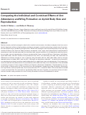 Cover page: Comparing the Individual and Combined Effects of Ant Attendance and Wing Formation on Aphid Body Size and Reproduction