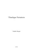Cover page: Timelapse Variations