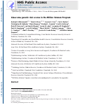 Cover page: Glaucoma Genetic Risk Scores in the Million Veteran Program.