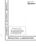 Cover page: SUMMARY OF THE RESEARCH PROGRESS MEETING OF NOV. 8, 1951.