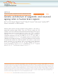 Cover page: Genetic architecture of epigenetic and neuronal ageing rates in human brain regions