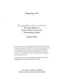 Cover page: Designing Private Sector Land and Housing Markets: A Demonstration Project for Ekaterinburg, Russia