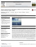 Cover page: Aqueous photochemical degradation of BDE-153 in solutions with natural dissolved organic matter