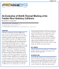 Cover page: An Evaluation of Otolith Thermal Marking at the Feather River Hatchery, California