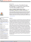 Cover page: Diagnostic accuracy of handheld fundus photography: A comparative study of three commercially available cameras