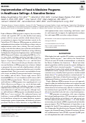 Cover page: Implementation of Food is Medicine Programs in Healthcare Settings: A Narrative Review.