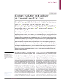 Cover page: Ecology, evolution and spillover of coronaviruses from bats.