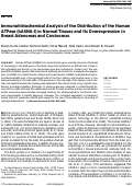 Cover page: Immunohistochemical Analysis of the Distribution of the Human ATPase (hASNA-I) in Normal Tissues and Its Overexpression in Breast Adenomas and Carcinomas