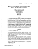 Cover page: Wireless Antennas - Making Wireless Communications Perform Like Wireline Communications