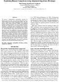 Cover page: Explaining Human Comparisons using Alignment-Importance Heatmaps