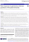 Cover page: Plant responses to geminivirus infection: guardians of the plant immunity