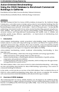 Cover page: Action-Oriented Benchmarking: Using the CEUS Database to Benchmark Commercial Buildings in California