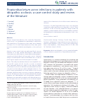 Cover page: Propionibacterium acnes infections in patients with idiopathic scoliosis: a case-control study and review of the literature