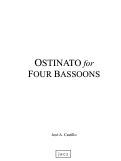 Cover page: Ostinato for Four Bassoons