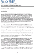 Cover page: School Accountability Under NCLB: Aid or Obstacle for Measuring Racial Equity?