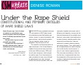 Cover page: Under the Rape Shield: Constitutional and Feminist Critiques of Rape Shield Laws