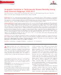 Cover page: Geographic Variations in Cardiovascular Disease Mortality Among Asian American Subgroups, 2003–2011