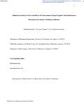 Cover page: Model-based analysis of the acute effects of transcutaneous magnetic spinal cord stimulation on micturition after spinal cord injury in humans.