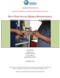 Cover page of Best Practices in Mobile Microfinance