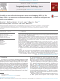 Cover page: Loaded versus unloaded magnetic resonance imaging (MRI) of the knee: Effect on meniscus extrusion in healthy volunteers and patients with osteoarthritis