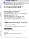 Cover page: The multiple sclerosis risk allele within the AHI1 gene is associated with relapses in children and adults