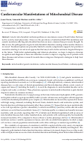 Cover page: Cardiovascular Manifestations of Mitochondrial Disease.