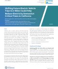 Cover page: Shifting Future Electric Vehicle Trips to e-Bikes Could Help Reduce Electricity Demand at Critical Times in California