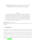 Cover page: Additionality Effects of Rebate Programs in the Residential Water Sector: Indoor vs. Outdoor