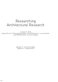Cover page: Researching Architectural Research