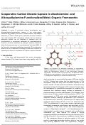 Cover page: Cooperative Carbon Dioxide Adsorption in Alcoholamine‐ and Alkoxyalkylamine‐Functionalized Metal–Organic Frameworks