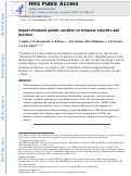 Cover page: Effect of natural genetic variation on enhancer selection and function