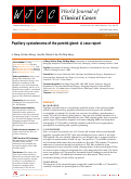 Cover page: Papillary cystadenoma of the parotid gland: A case report