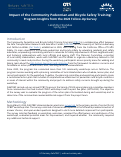 Cover page: Impact of the Community Pedestrian and Bicycle Safety Training: Program Insights from the 2023 Follow-Up Survey