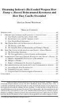 Cover page: Disarming Jackson's (Re)Loaded Weapon: How Trump v. Hawaii Reincarnated Korematsu and How They Can Be Overruled