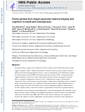 Cover page: Fronto-parietal and cingulo-opercular network integrity and cognition in health and schizophrenia