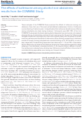 Cover page: The Effects of Naltrexone Among Alcohol Non-Abstainers: Results from the COMBINE Study